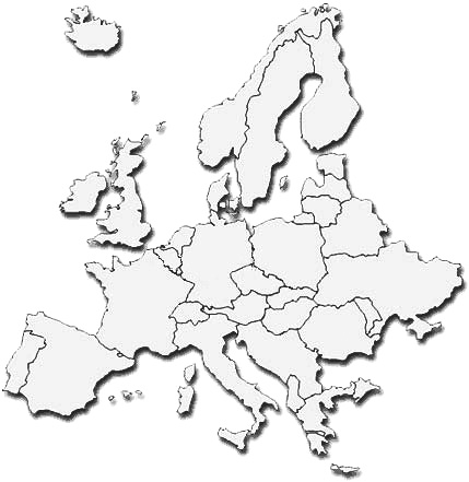 Umriss Europakarte